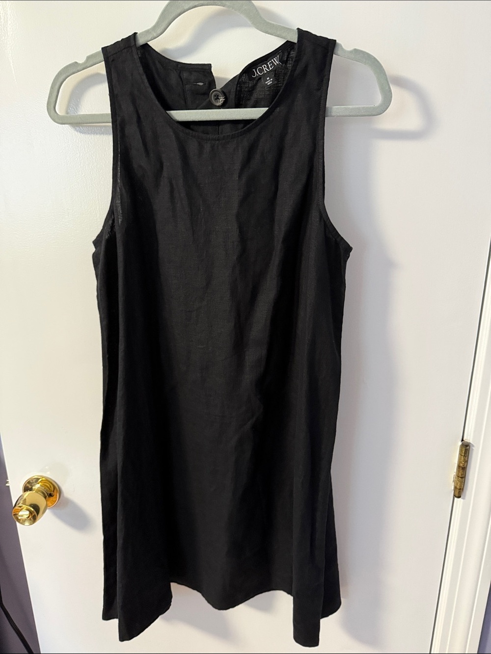 J. Crew Black Sleeveless Shift Dress